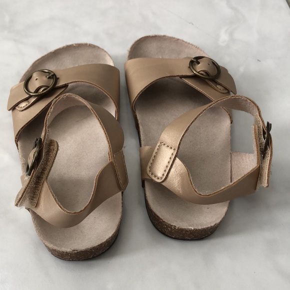 Gold toddler sandals - Picture 3 of 5